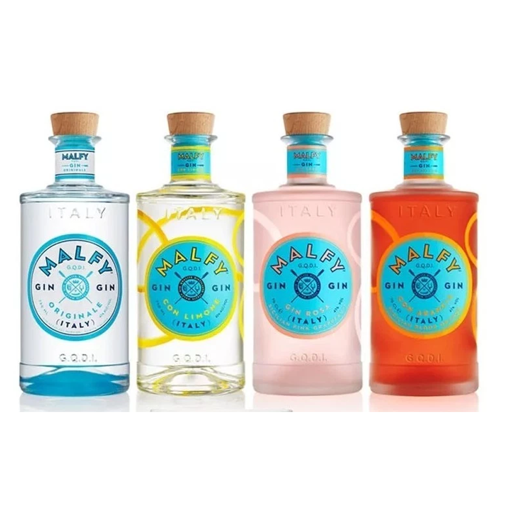 4 bottiglie di Gin Malfy cl 70
